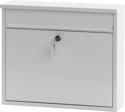 V-part - wandbrievenbus granadan - galvanized steel powder coated - wit - brievenbus