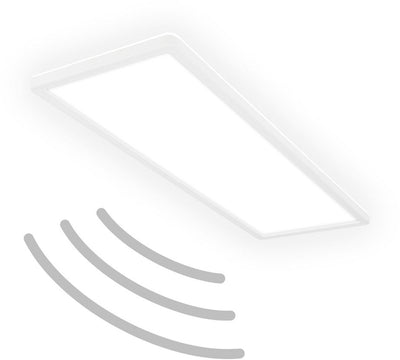 B.k.licht move - led plafondlamp - badkamerverlichting - ip44 - plafonniere met bewegingsmelder - 58 x 20 x 3 cm - wit