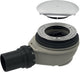 Geberit douchebakafvoer met deksel 90 mm. chroom