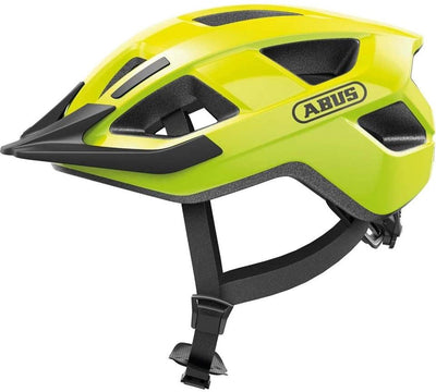 Abus fietshelm aduro 3.0 led signal yellow m - 52-58 cm - geel - geschikt voor gebruik op elektrische fietsen - stadsfietsen - 315 g