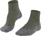 Falke tk5 short anti-blaar dun wol functioneel materiaal wandelsokken heren groen - maat 39-41