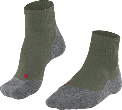 Falke tk5 short anti-blaar dun wol functioneel materiaal wandelsokken heren groen - maat 44-45