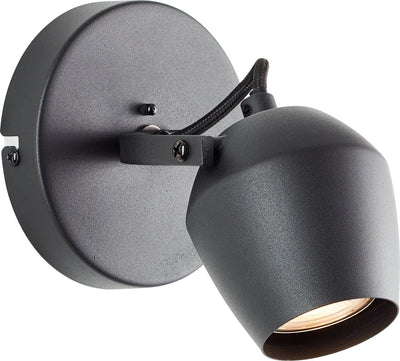 Brilliant vertino - plafondspot - gu10 1x5w - 3000k - zwart