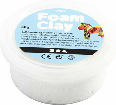 Creativ company foam clay - wit, 35gr.