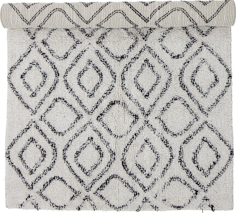 Bloomingville - warda vloerkleed - beige - wol