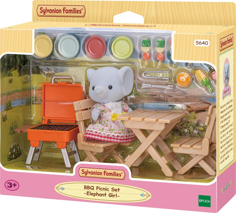 Sylvanian families 5640 bbq picknickset -olifant meisje
