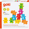 Goki houten kleuren beren stapelspel, 9dlg.
