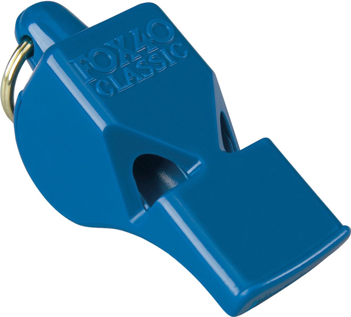 Fox 40 classic scheidsrechtersfluitje met koord - blauw
