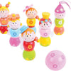 Bigjigs houten bowlingset prinsessen, 7dlg.