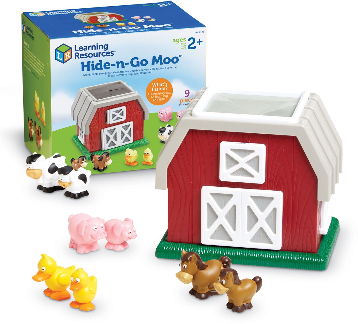 Learning resources educatief spel hide-n-go moo - speelgoed voor kinderen. - 3+