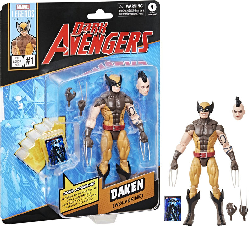 Hasbro dark avengers marvel legends action figure daken (wolverine) 15 cm action figuur