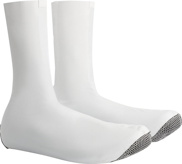 Bbb cycling raceflex zipperless overschoenen - aerodynamisch, winddicht en waterdicht - overschoenen wielrennen - wit - maat 45 46- bws-29