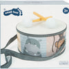 Small foot - houten trommel wilde dieren met stokken, 3dlg.