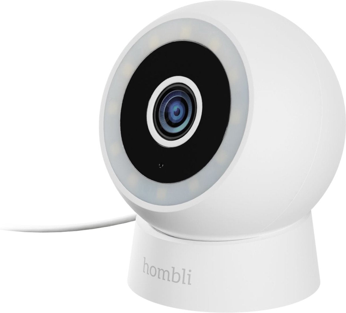 Hombli 2k compact model - beveiligingscamera - bewakingscamera voor buiten - nachtzicht kleur - bewegingsdetectie - wit