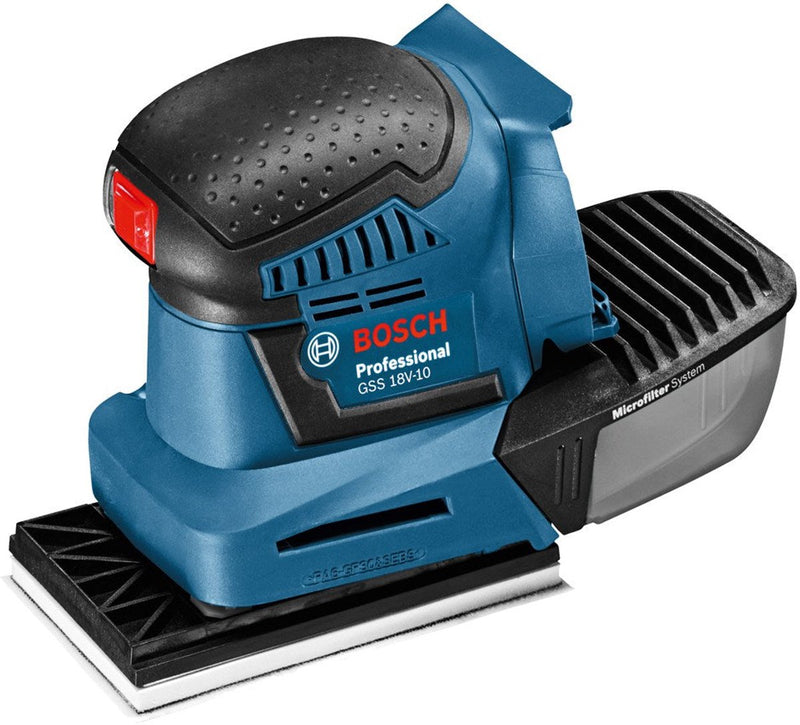 Bosch blauw bosch professional gss 18v-10 vlakschuurmachine - zonder 18v accu en oplader