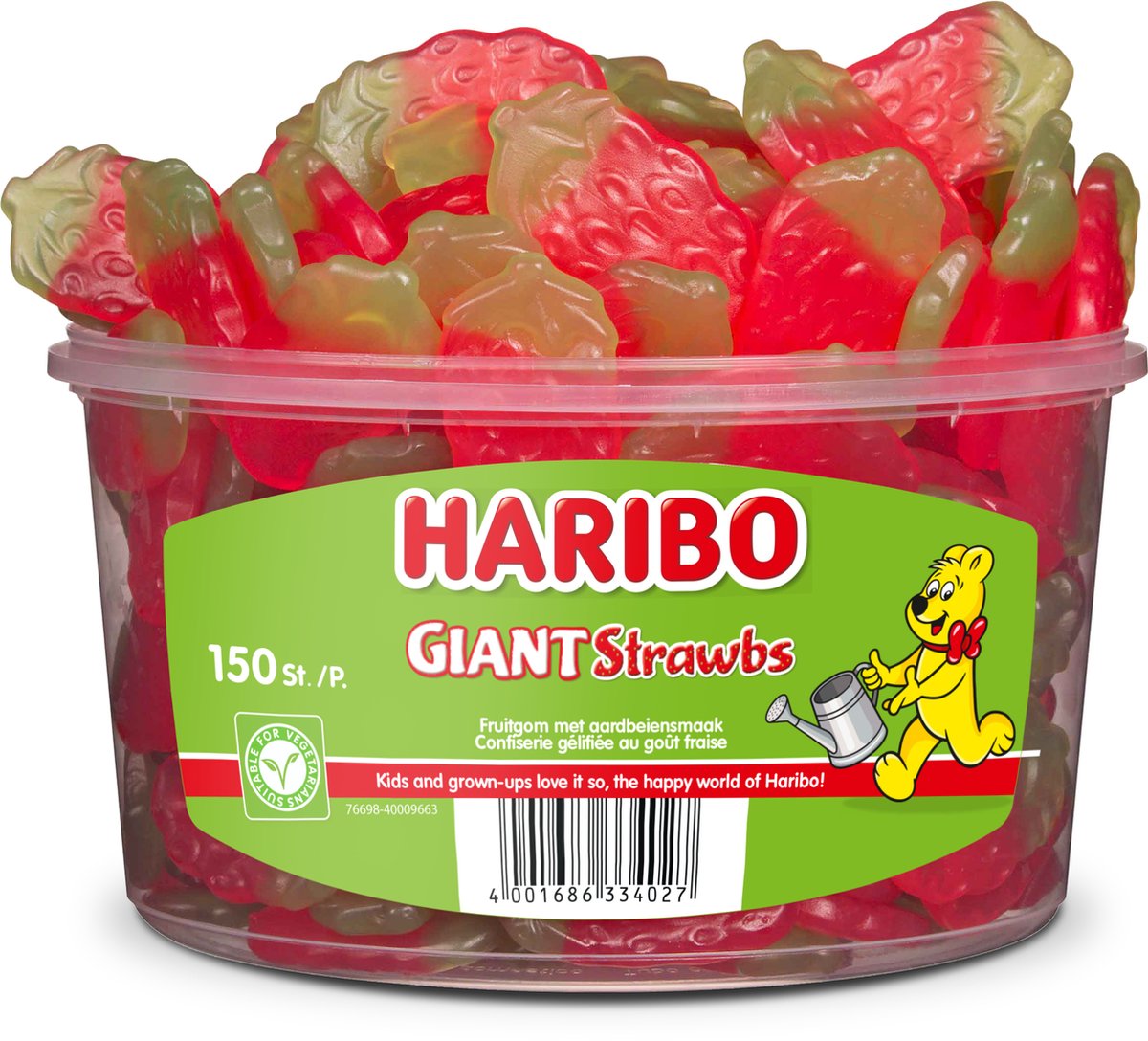 Haribo aardbeien (150 stuks)
