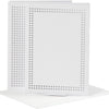 Creativ company kaarten om te borduren wit, set van 6