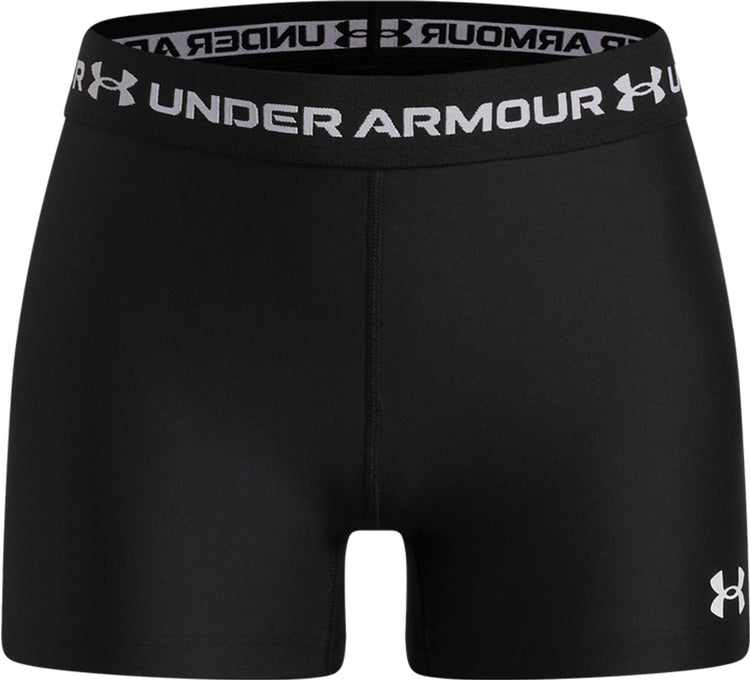 Under armour heatgear shorty-blk meisjes sportbroek - zwart - wit