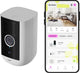 Omajin by netatmo omajin draadloos batterij camera - beveiligingscamera - bewakingscamera voor buiten - outdoor camera - 2k - nachtzicht 10m - bewegingsdetectie - incl 64. gb sd-kaart - wit
