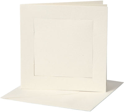 Creativ company https: www.cchobby.nl passepartout-kaarten-afmeting-kaart-12-5x12-5-cm-afmeting-envelop-13-5x13-5-cm-off-white-10-set-1-doos