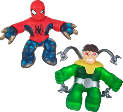 Goo jit zu marvel versus pack - spider-man vs doctor octopus - 2-pack stretchfiguren