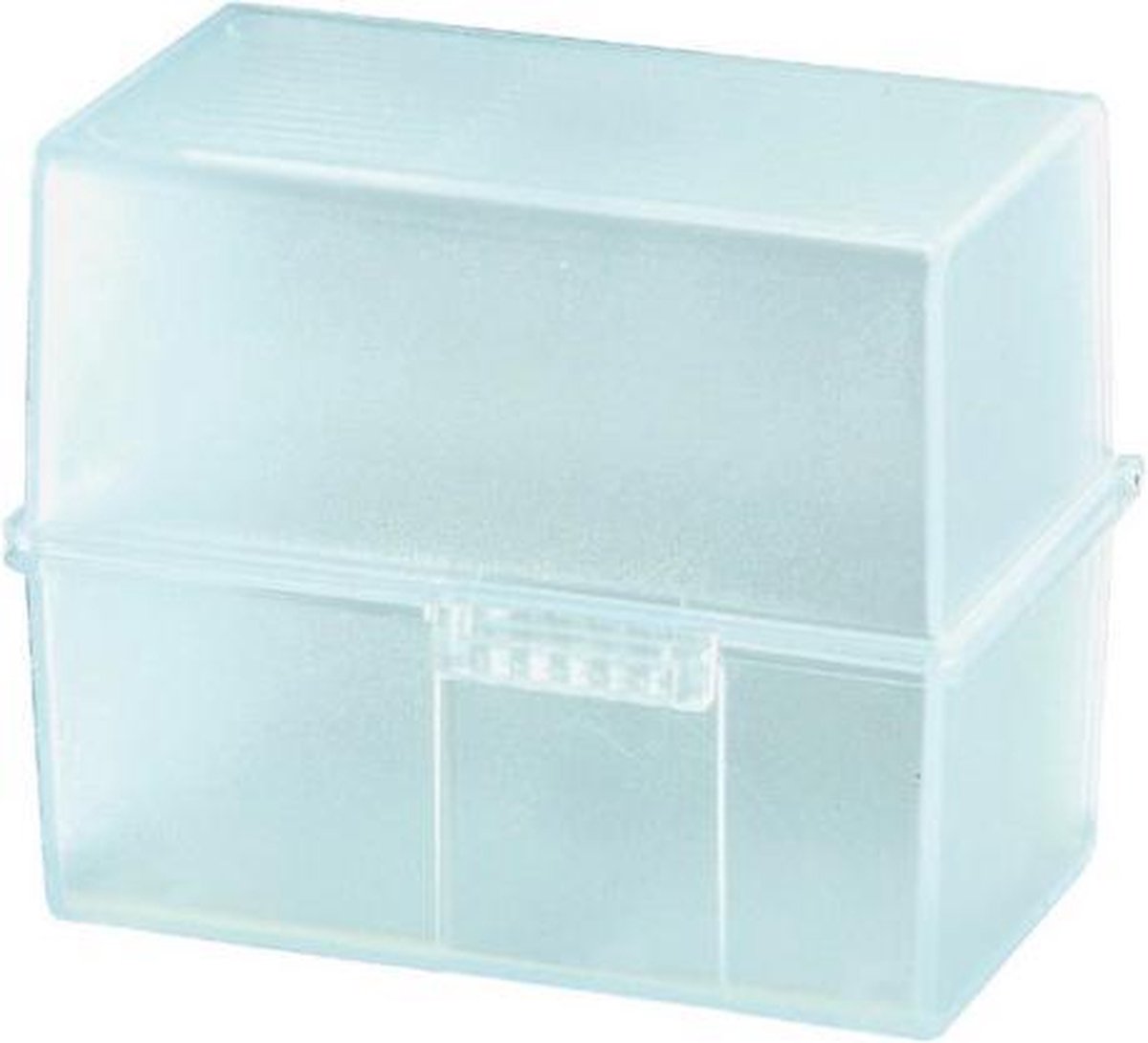 Han kaartenbak breed a6 kunststof translucent