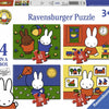 Ravensburger nijntje 4in1box puzzel - 12+16+20+24 stukjes - kinderpuzzel