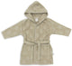 Jollein x nijntje - baby badjas badstof 1-2 jaar - badjas kinderen met capuchon - miffy jacquard - olive green