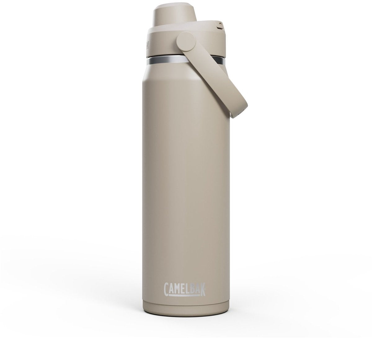Camelbak thrive chug drinkfles - 750 ml - rvs - met draaidop - isolatie waterfles - beige
