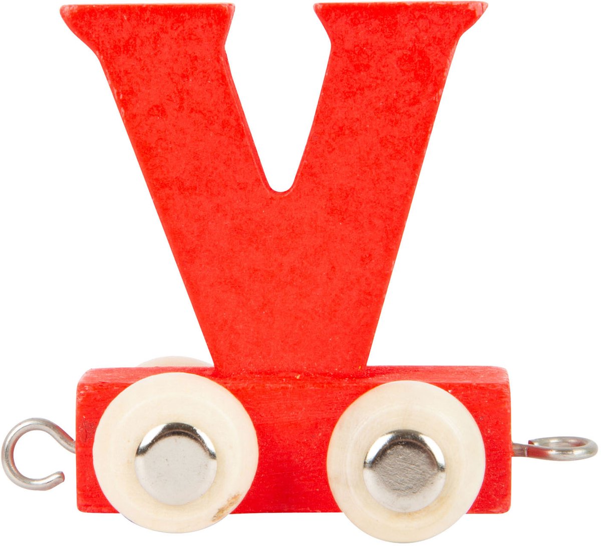 Small foot - houten lettertrein rood - v - 12 s tuks