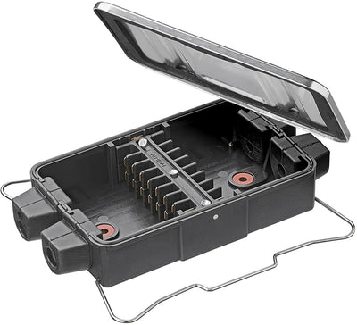 Proplus kabelverbindingsdoos - 8x4-polig - zwart
