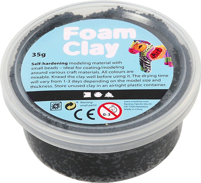 Foam clay creativ company boetseerklei zwart 35 g 1 stuk(s)