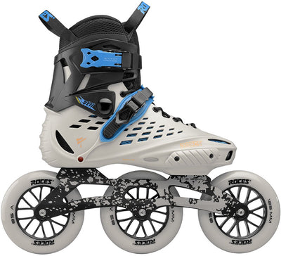 Roces otli 125 skeelers volwassenen – 3x125mm wielen – speed inline skates – grijs zwart – maat 39