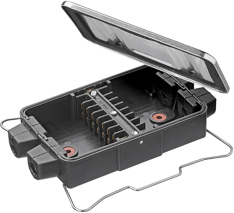 Proplus kabelverbindingsdoos - 8x4-polig - zwart