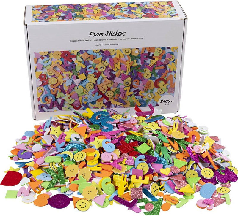 Creativ company foam stickers vormen - 2400+st.