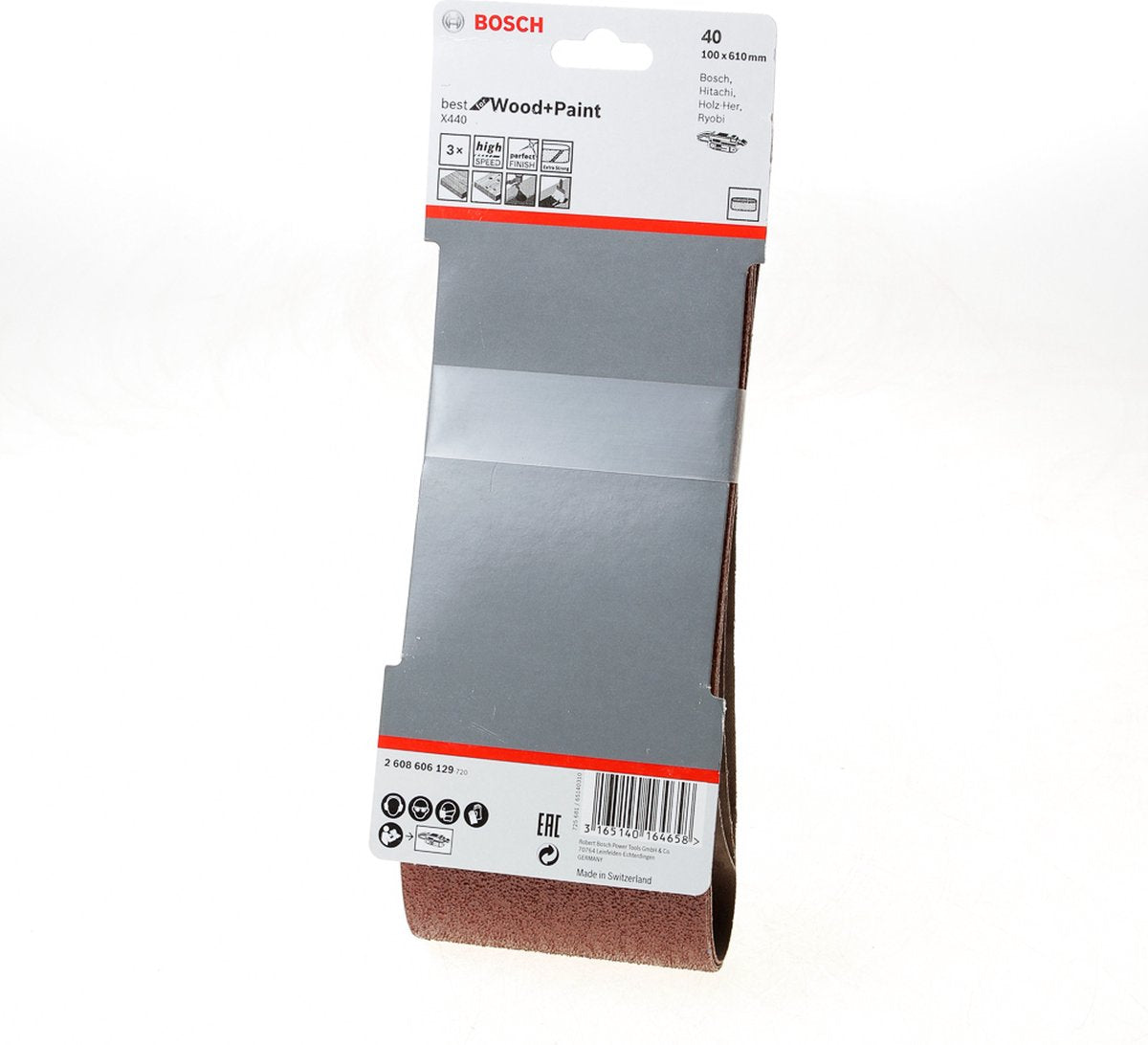 Bosch 3 banden 100x610 best wood+paint, 40