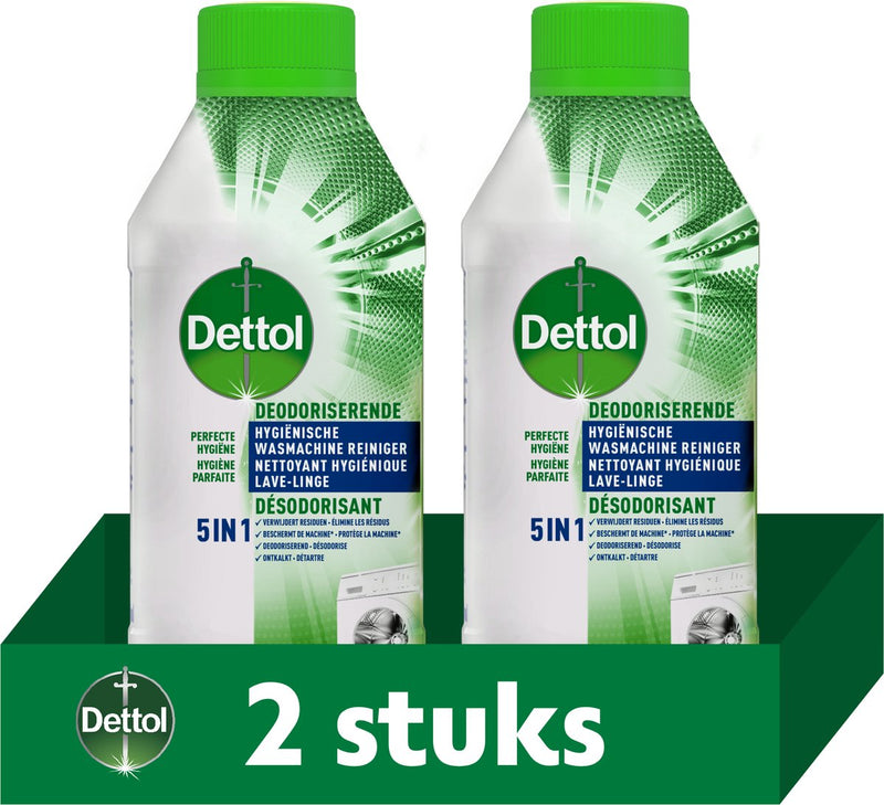 Dettol hygiënische wasmachine reiniger - 2x250ml
