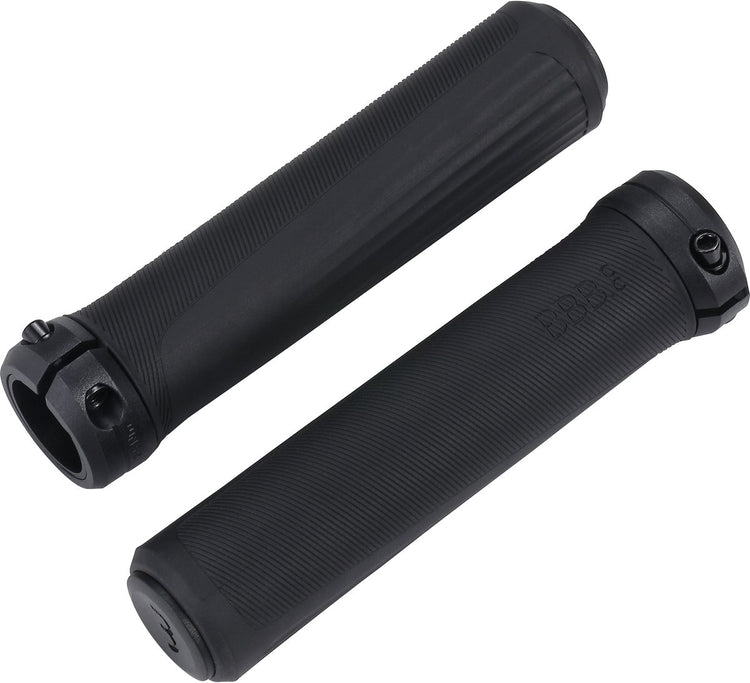 Bbb cycling steadyactive ergonomische handvatten fiets – 135mm 30-32od – zwart grijs - bhg-115