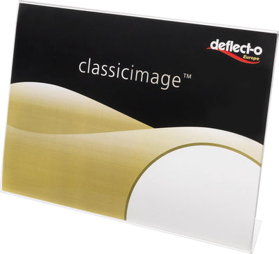 Deflecto 47505 classic image® tafelstatief voor papierformaat: din a5 staand transparant 12 stuks pak 12 stuk(s)