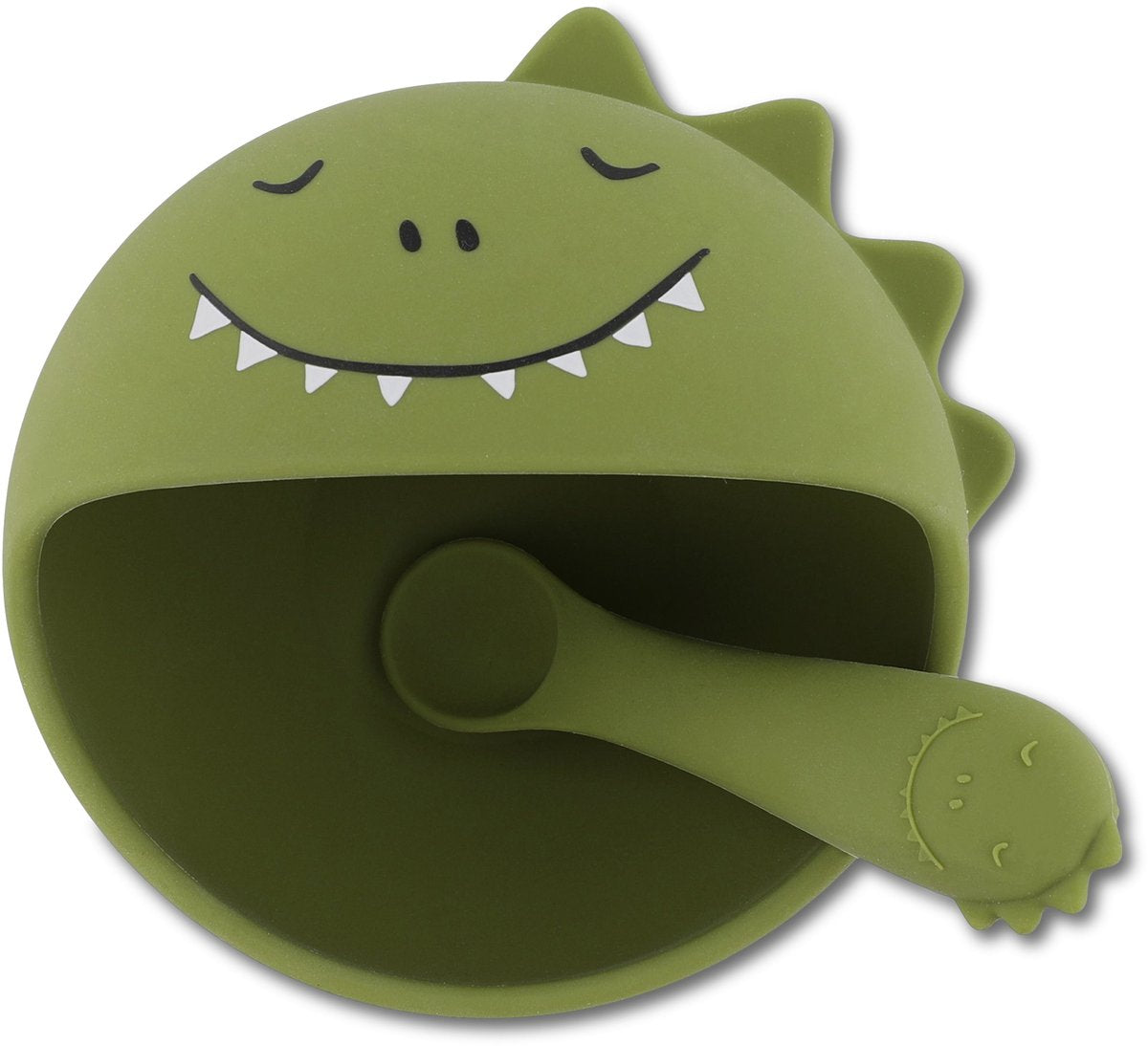 Trixie | eerste baby maaltijdset – mr. dino – siliconen – zuignap – 4m+