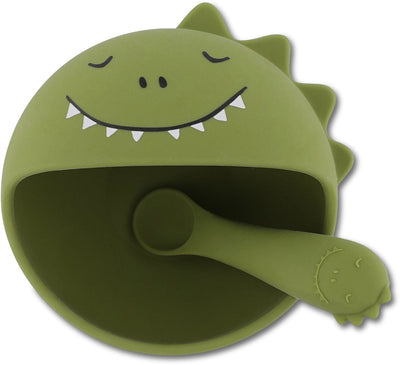 Trixie | eerste baby maaltijdset – mr. dino – siliconen – zuignap – 4m+