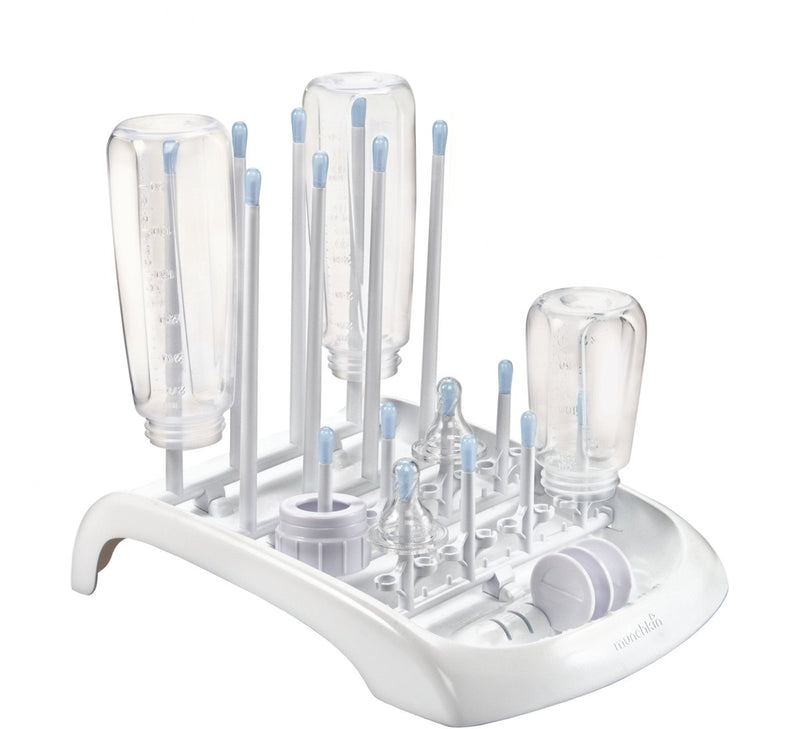 Munchkin droogrek voor flessen - deluxe - flessendroogrek - afdruiprek voor afwas - geschikt voor het drogen van flessen, spenen, fopspenen, en andere babyaccessoires