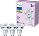 Philips led spot - 35 w - gu10 - warmwit licht - 3 stuks