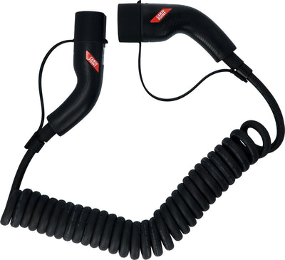 Carpoint spiraal laadkabel elektrische auto type2>2 32a 1ph 6 meter