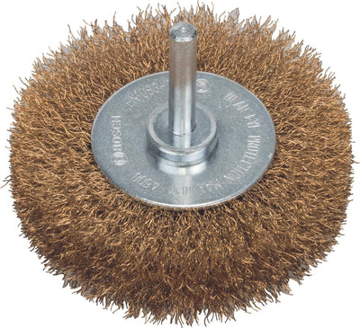 Bosch - schijfborstel, vermessingd 75 mm, 0,2 mm, 4500 u min, 16 mm