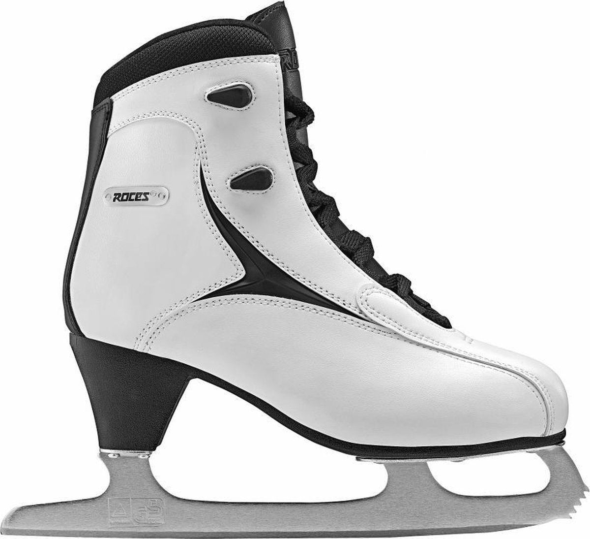 Roces - rfg 1 - kunstschaatsen - schaatsen dames - wit - rvs ijzer stevige enkelondersteuning - maat eu 42