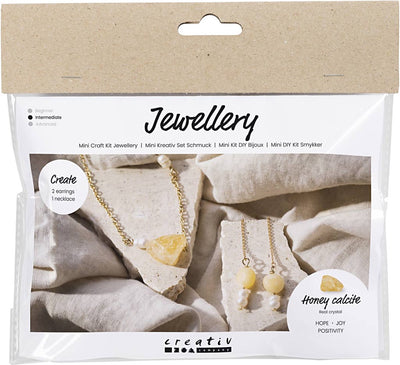 Creative company creativ company mini hobbyset sieraden honingcalciet ketting en oorbellen