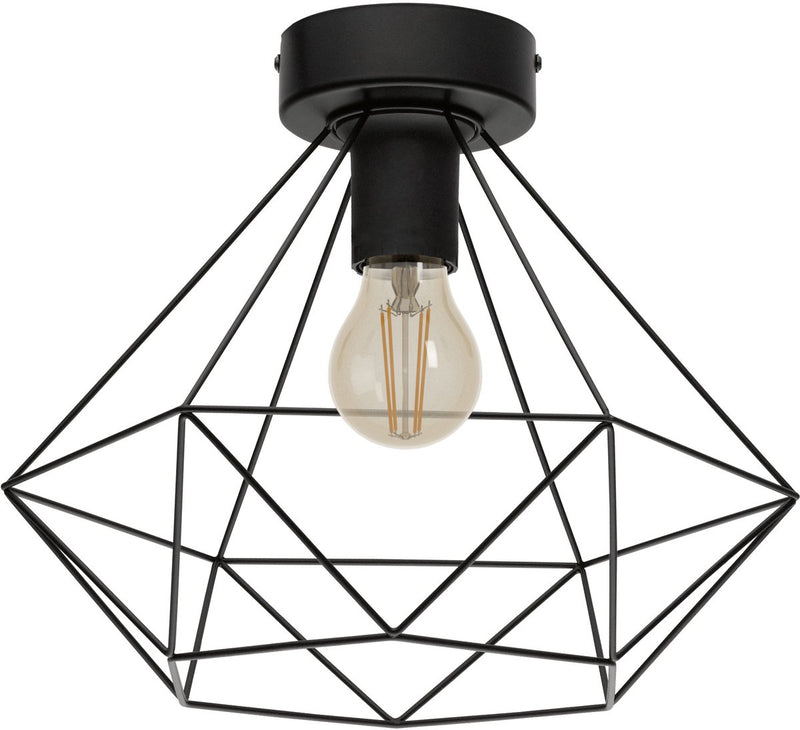 Eglo tarbes plafondlamp - e27 - ø 32,5 cm - zwart