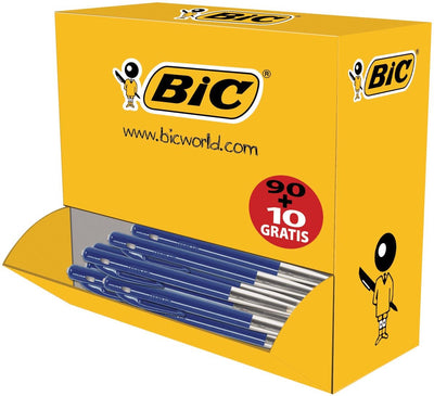 Balpen bic m10 blauw 100 stuks 0,4 mm