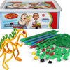 Spaghetteez flexibele bouwstaafjes in opbergbox, 200dlg.
